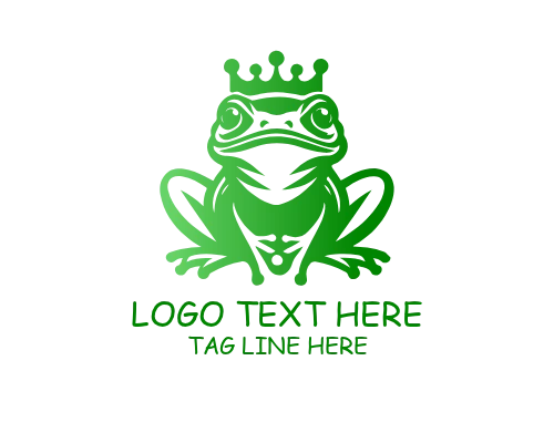 Modern Abstract Frog Logo