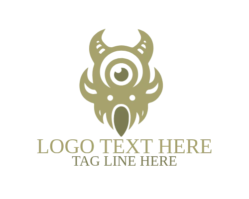 Modern Abstract Monster Logo