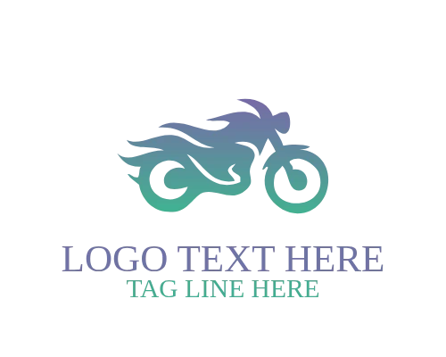 Modern Abstract Motorcycle Logo