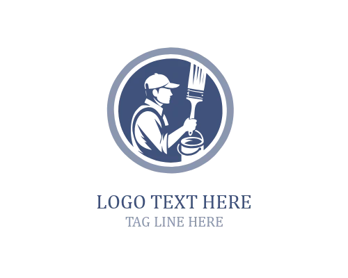 Modern Abstract Painter Logo