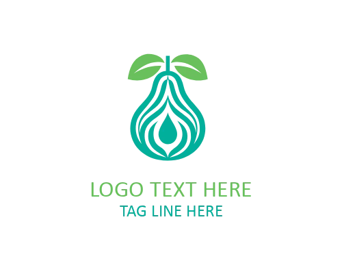 Modern Abstract Pear Logo for Food Startups, Organic Brands, and Fresh Product Identity