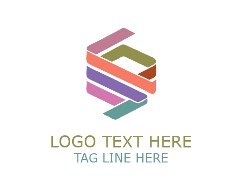 Modern Abstract Ribbon Logo for Creative Brands and Visual Identity