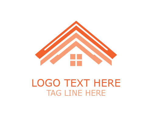 Modern Abstract Roofing Logo for Construction and Building Branding