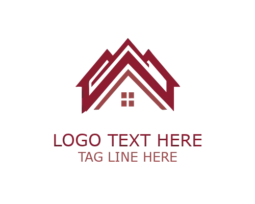 Modern Abstract Roofing Logo for Construction and Property Branding