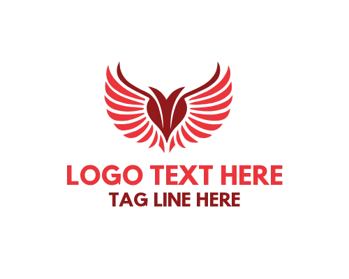 Modern Abstract Wings Logo
