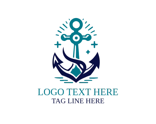Modern Anchor Logo for Nautical Branding