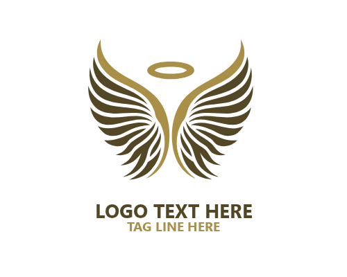 Modern Angel Wings Logo