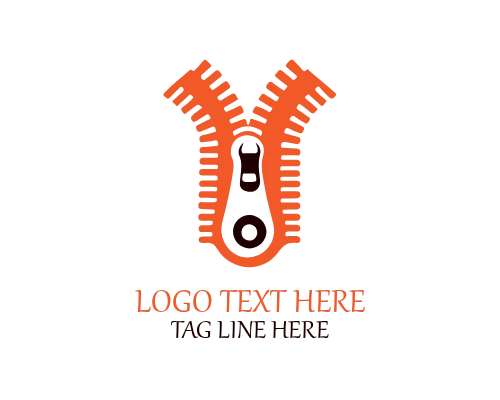 Modern Apparel Zipper Logo for Contemporary Fashion Brands