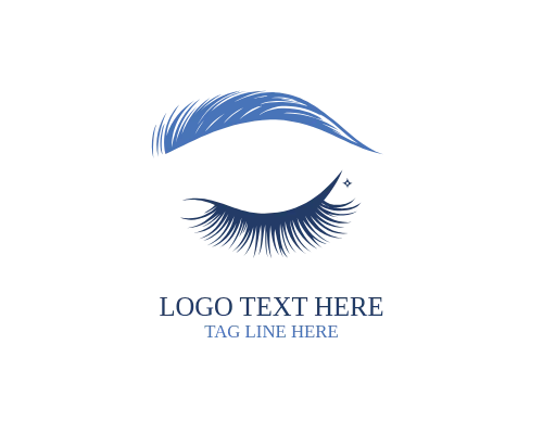  Modern Art Eye Lashes Logo