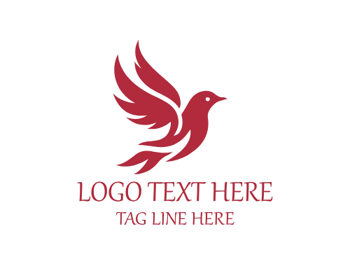Modern Art Flame Bird Logo for Creative Brands and Identity