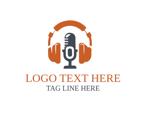 Modern Audio Headphone Logo