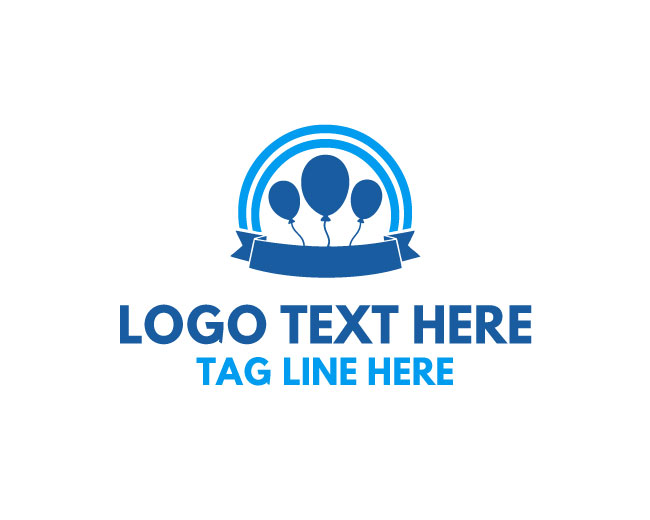Modern Baby Party Hat Logo