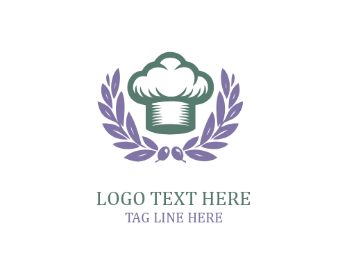 Modern Badge Chef Hat Logo