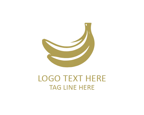 Modern Banana Fruit Symbol Logo for Food Branding