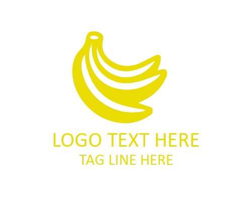 Modern Banana Logo for Fresh Fruit and Food Branding