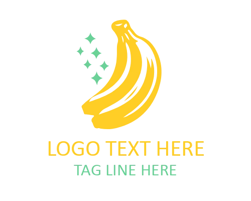 Modern Banana Symbol Logo for Fresh Food Branding