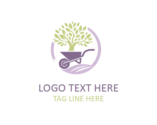 Modern Barrow Gardening Logo for Landscaping, Outdoor Work, and Green Brand Identity