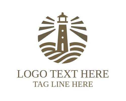 Modern Beacon Lighthouse Logo for Navigation Branding