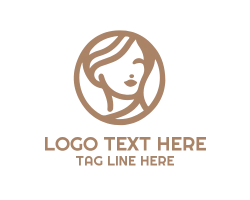 Modern Beauty Portrait Line Logo