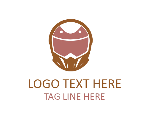 Modern Bike Helmet Symbol Logo for Cycling Branding