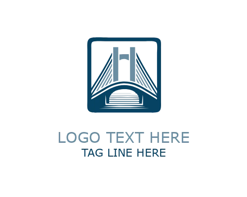  Modern Bridge Span Logo