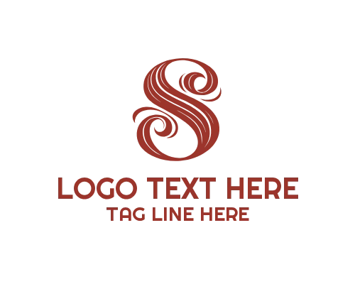 Modern Calligraphy Letter S Logo