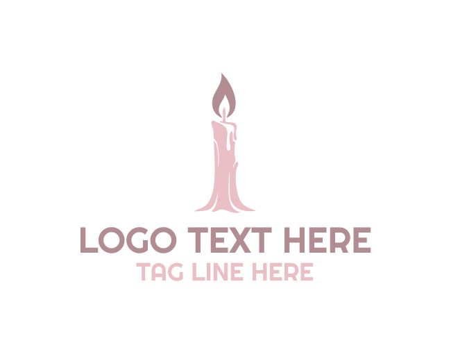 Modern Candle Light Logo