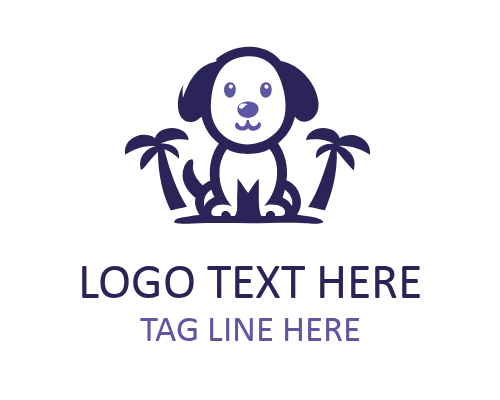 Modern Canine Emblem Logo