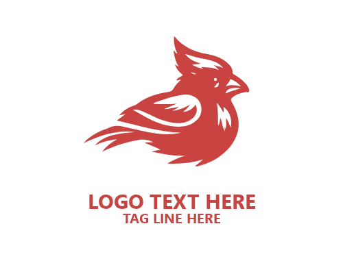Modern Cardinal Bird Logo