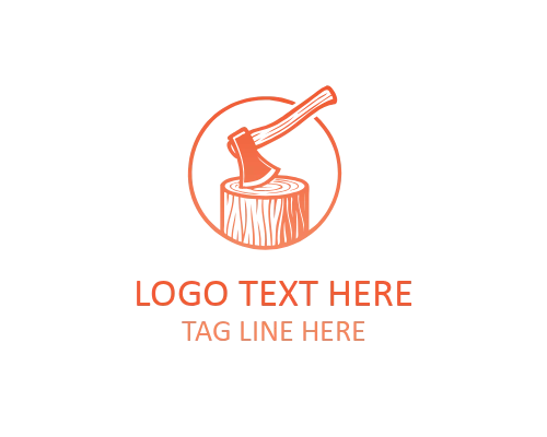 Modern Carpentry Logo for Home Renovation, Furniture, and Wood Design