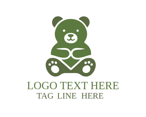 Modern Cartoon Teddy Logo