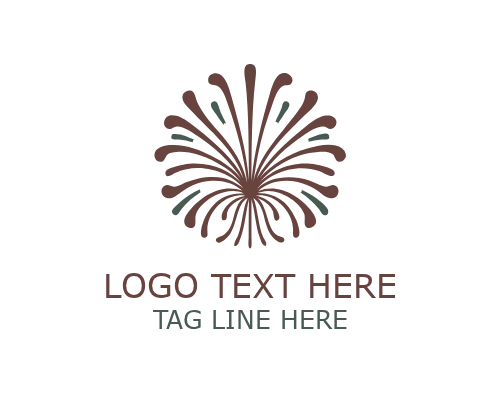 Modern Celebration Fireworks Logo for Events and Festive Branding