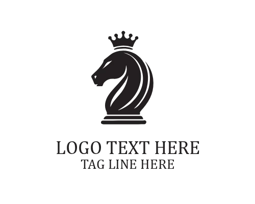 Modern Chess Logo for Strategy Game Branding