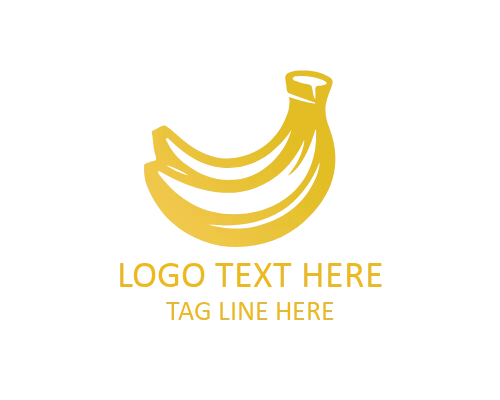 Modern Clean Banana Logo for Food Branding