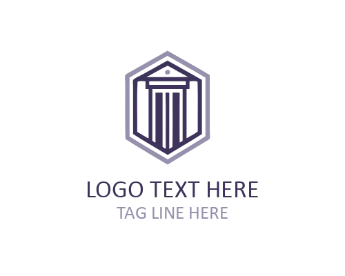 Modern Column Logo for Contemporary Architecture and Design Branding