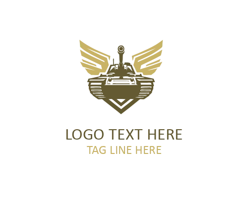 Modern Combat Tank Emblem for Military and Gaming Use