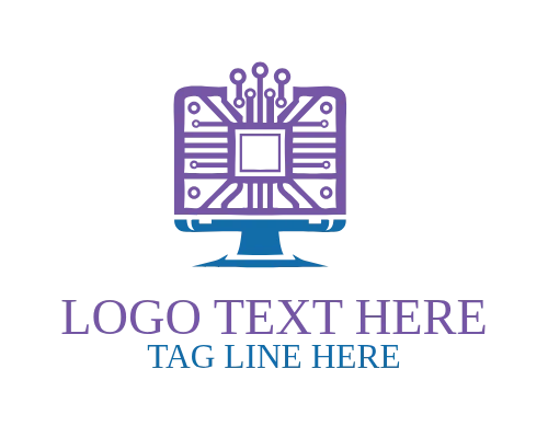 Modern Computer Tech Logo