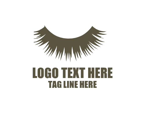 Modern Cosmetic Eyelashes Logo