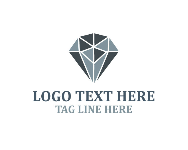  Modern Crystal Diamond Logo