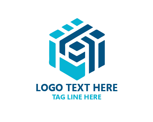 modern cube logo