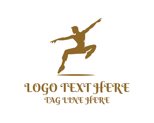 Modern Dance Academy Dancer Logo