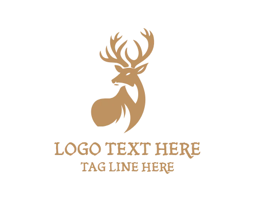 Modern Deer Logo for Wildlife Branding