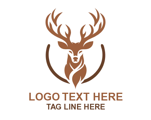 Modern Deer Logo