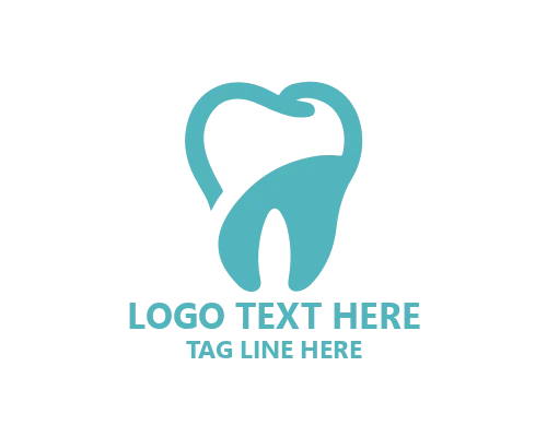Modern Dentist Teeth Logo