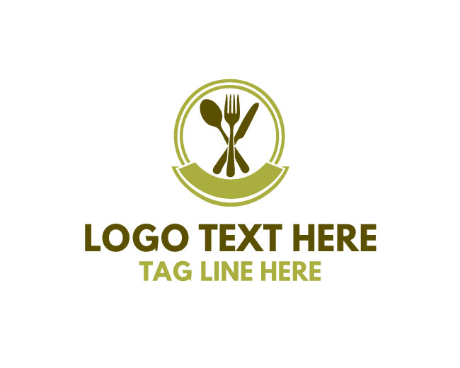  Modern Dining Utensil Logo