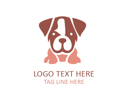 Modern Doggy Pet Brand Logo