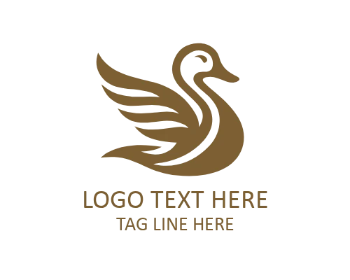Modern Duck Water Logo for Nature and Aquatic Brands