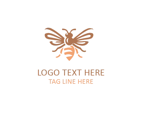 Modern Eco Bee Brand Icon