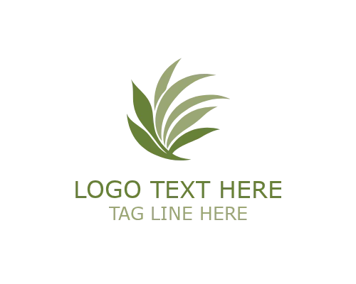 Modern Eco Grass Logo