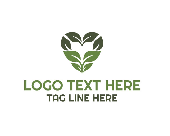 Modern Eco Love Balance Logo logo template preview